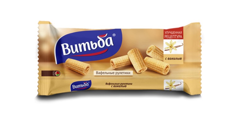 Wafer rolls «Vitba» with vanilla, 80g
