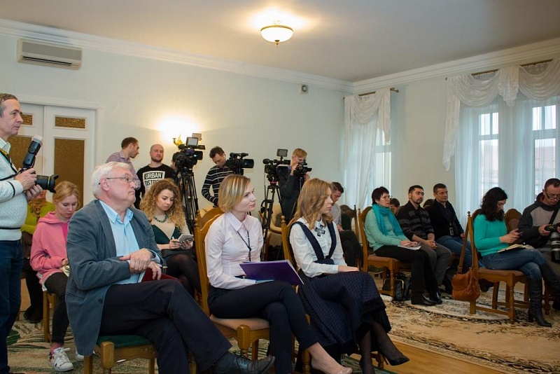 Пресс-конференция, посвященная выставке "Made in Belarus" в Киеве